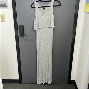 Casual Gray Maxi Dress